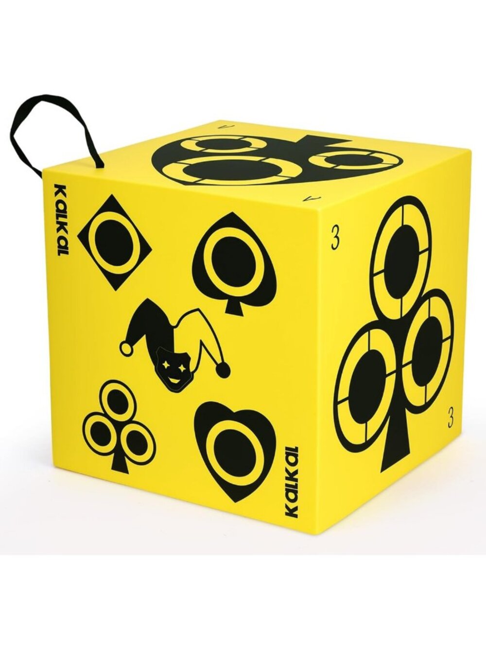 Lightweight 6-Sided Foam Archery Target Block with Carry Handle & Easy Arrow